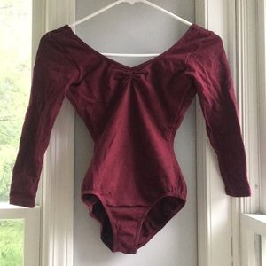 Bloch 3/4 Sleeves Pinch Front Leotard